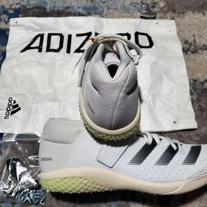 Adidas Adizero Javelin Track Shoes U.S. Size 10.5 Men's White Spikes ID7233. NWT